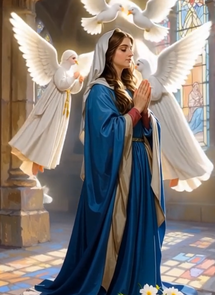 *The Timeless Grace of the Virgin Mary.*  #MotherofJesus  #CatholicFaith  #Christianity  #DivineGrace  #HolyMother