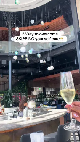 5 Way to overcome SKIPPING your self care🥂 ✨ Learn what type of self care to do ✨ Create a SIMPLE self-care routine ✨ Start out with 10 minutes of self care a day ✨ Each month learn a new way to maintain your self-care yourself ✨ Create a max budget for your self-care so it's never 