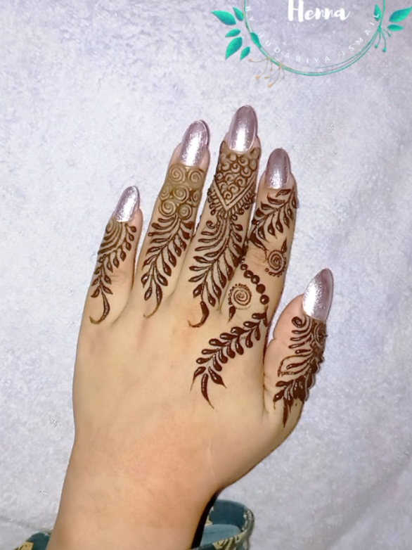 Beautiful finger design inspo ✨🌺  #foryoupage  #mehendi  #henna  #1million #fypage 