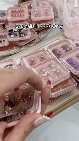 New nails stock😍 799/-deal 576 nails  #shoppinghaul #makeup #fypシ゚ #nails 