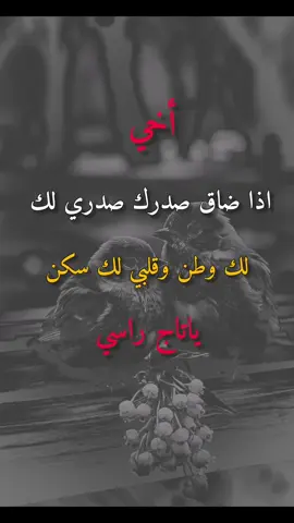 اخي اذضاق صدرك صدري لك وطن#عبارات_جميلة_وقويه #اقوال #تحفيز #اقتباسات_عبارات_خواطر #الحمدلله_دائماً_وابداً #يارب #اكسبلورexplore #اكسبلور 