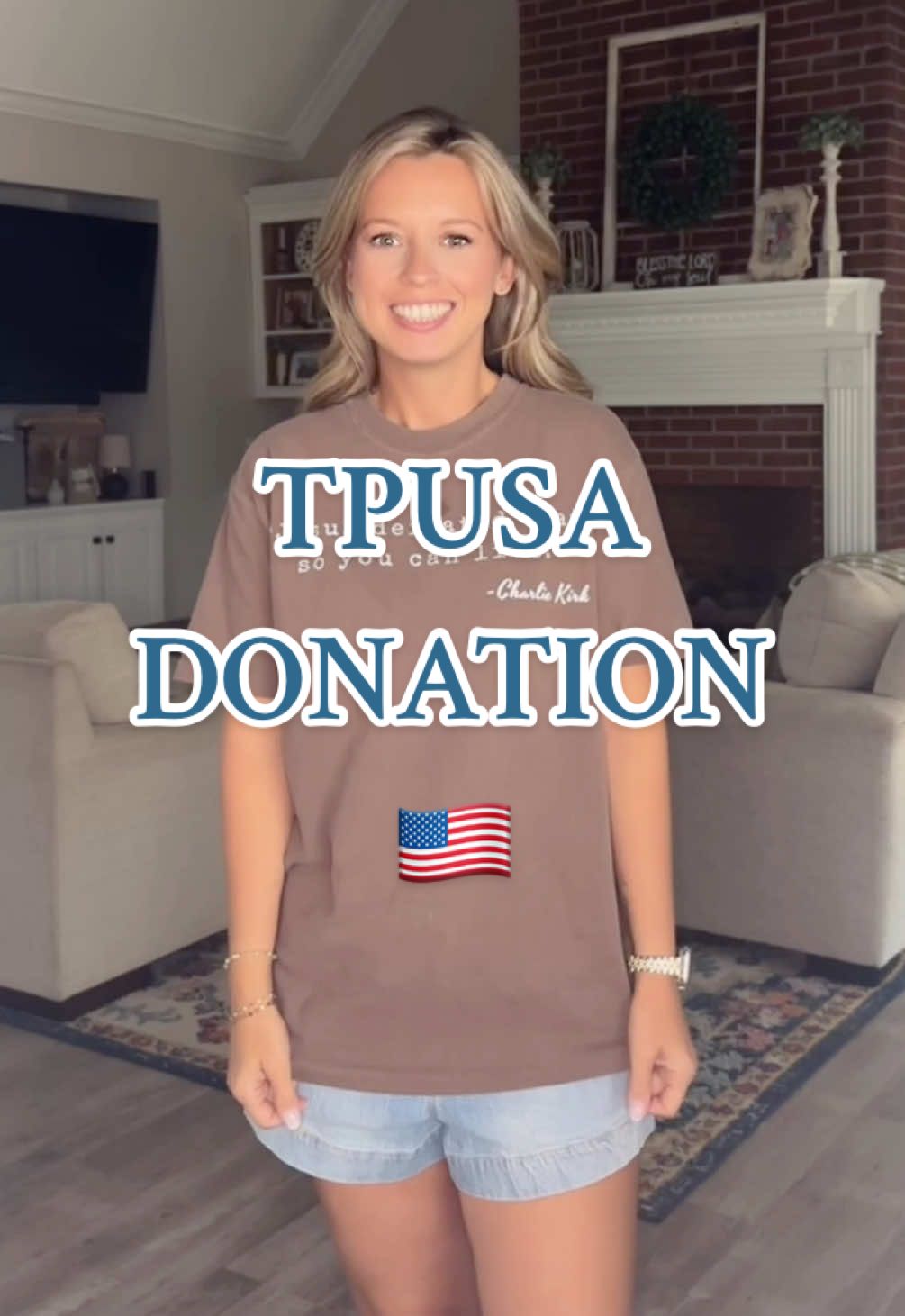 Thank y’all so much for making this possible! We are Charlie Kirk 🇺🇸✝️ #fyp #MomsofTikTok #sahm #clean #tpusa 