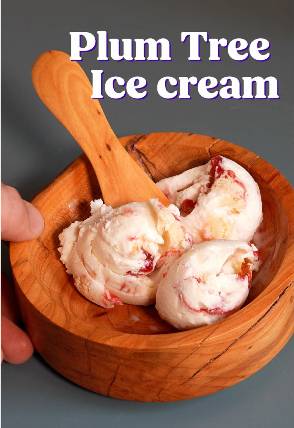 I think this is genuinely my favorite tree ice cream of the series thus far. Each element plays together perfectly, but the most surprising was definitely the flavor of the wood cream itself. Plum wood! It’s super tasty! Who knew?? Gimme all the cyanide you got, I guess! (Actually, don’t do that. That would be not great). #trees #woodworking #wood #icecream 
