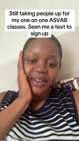 I have less than a month to tutor but that also means it could mean enough time for you to practice intensively and pass the ASVAB. Send me a text to sign up. #asvabtutor #asvabprep #asvab #thenenosalome 