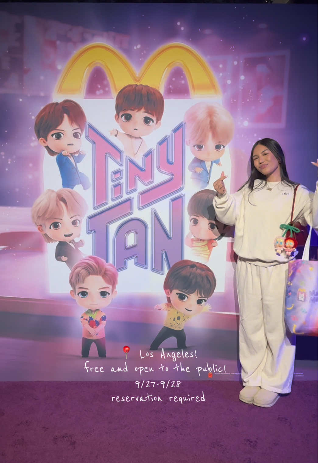 LA army!!! go visit the tiny tan magic meetup today and tomorrow 💜 #mcdonalds #bts #tinytan #happymeal #losangeles 
