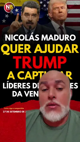Maduro oferece ajuda a Trump para capturar líderes de gangues venezuelanas, diz agência Proposta de Maduro, enviada no início de setembro, foi acompanhada de carta em que pede diálogo direto a Trump, após mobilização militar dos EUA no Caribe.○ presidente da Venezuela, Nicolás Maduro, se ofereceu para ajudar Donald Trump a capturar líderes do cartel de drogas Tren da Aragua, informou a agência Bloomberg nesta sexta-feira (26). A proposta foi feita no início de setembro, depois que os EUA mobilizaram militares para operações antinarcóticos no Caribe. Maduro tem buscado retomar negociações com Washington e, segundo fontes ouvidas pela agência, afirmou que poderia colaborar na localização dos chefes mais procurados do grupo criminoso, que atua em vários pafses das Américas e se tornou prioridade para o governo Trump.A iniciativa foi acompanhada de uma carta enviada a Trump, na qual o presidente venezuelano pede diálogo direto para reduzir as tensões entre os dois pafses. O documento foi enviado poucos dias após o primeiro ataque dos EUA a uma embarcação venezuelana que, segundo Trump, transportava traficantes de drogas. As tensões entre Trump e Maduro aumentaram desde que, há um mês, os EUA mobilizaram oito navios de guerra na região, sob o argumento de combater o tráfico de drogas. Trump também acusou Maduro de liderar um cartel, aumentando as especulações sobre uma possível intervenção militar na Venezuela.