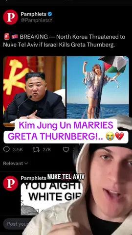 Kim Jung Un MARRIES GRETA THURNBERG!..#kimjungun #gretathunberg 
