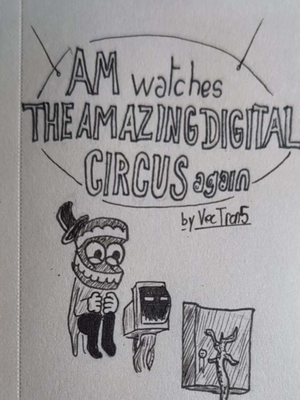 Caine makes AM watch The Amazing Digital Circus again. #RentAndSoup #TADC #ihavenomouthandimustscream #meme  #Comic