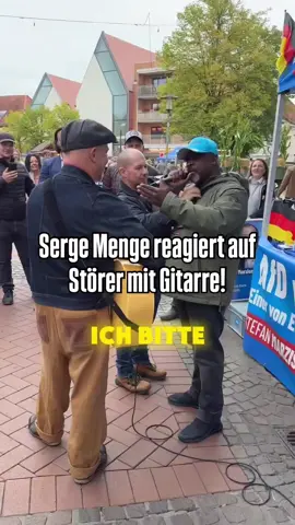 gesichert.unbequem und serge_menga_official: Serge Menga reagiert auf Störer mit Gitarre!...