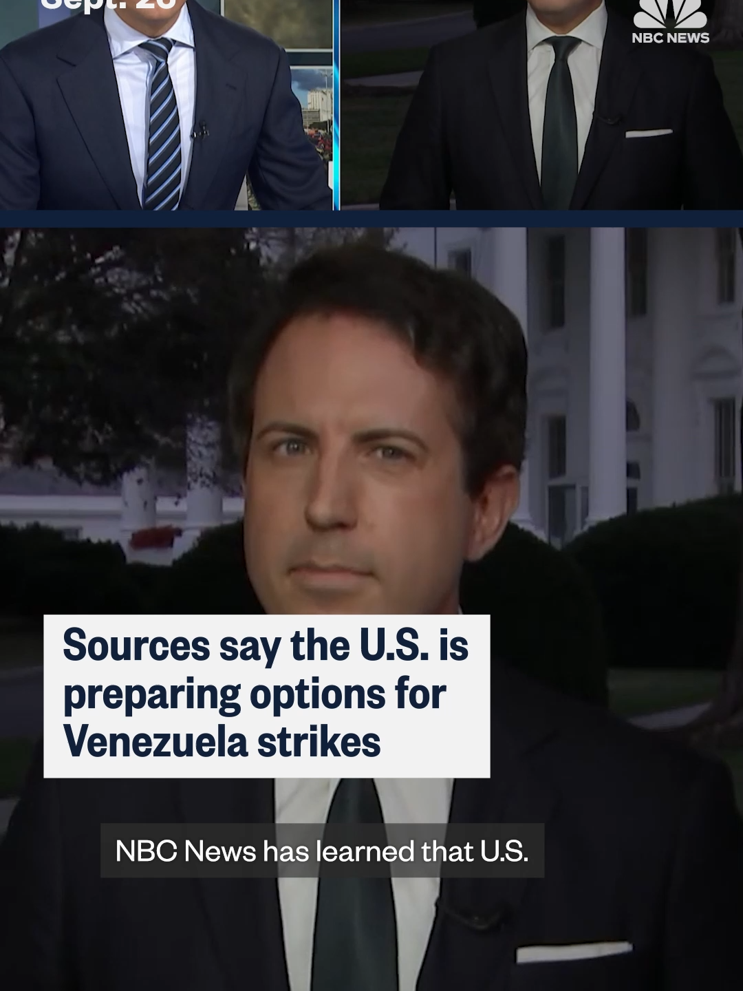 U.S. military officials are drawing up options to target drug traffickers inside Venezuela, and strikes within that country’s borders could potentially begin in a matter of weeks, four sources told NBC News.