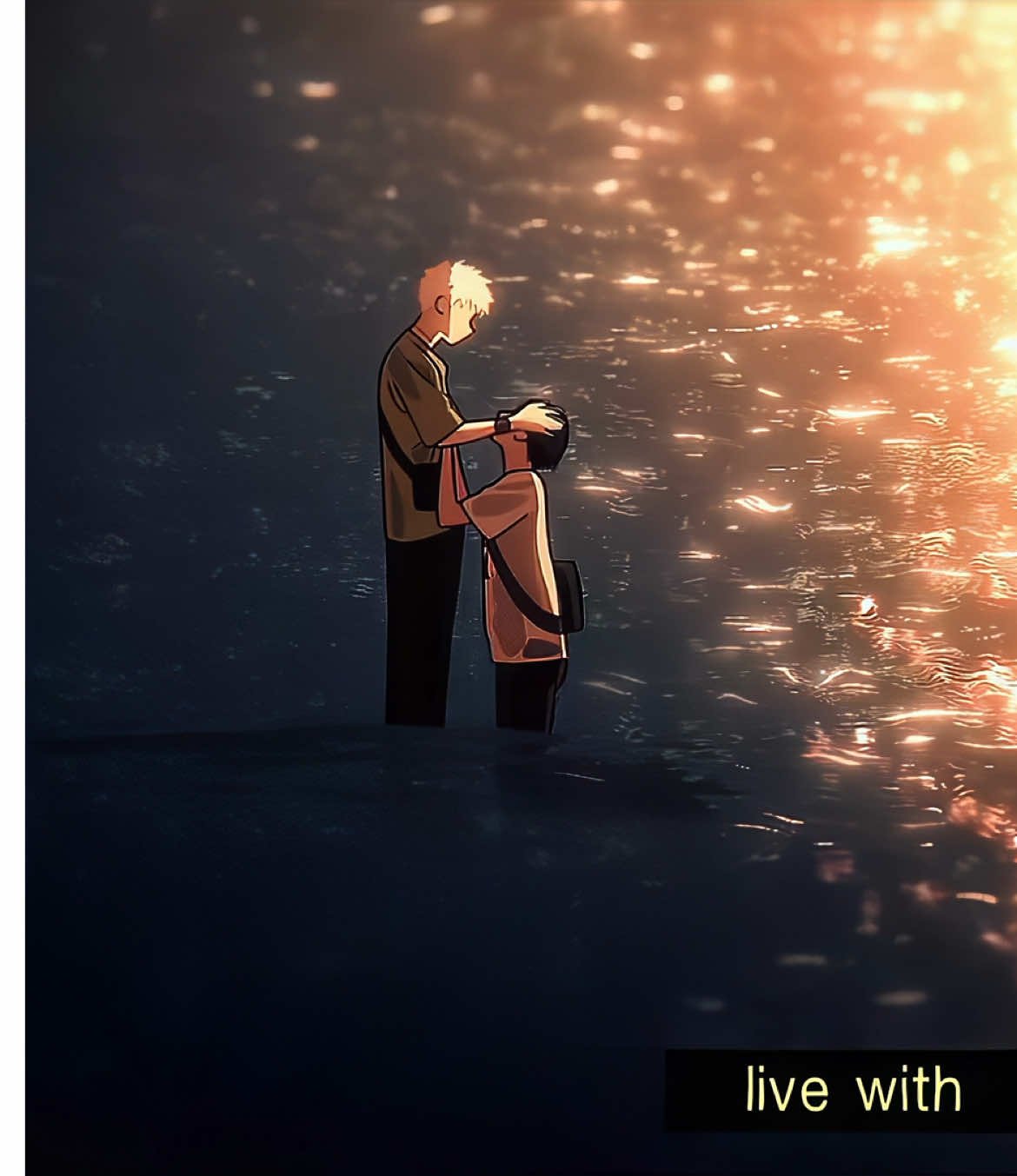 BEACH SCENE ANIMATED THEY ADDED SO MUCH 😭😭 ep 12 was so good #thesummerhikarudied #thesummerhikarudiededit #tshdedit #hikaruedit #fyp 