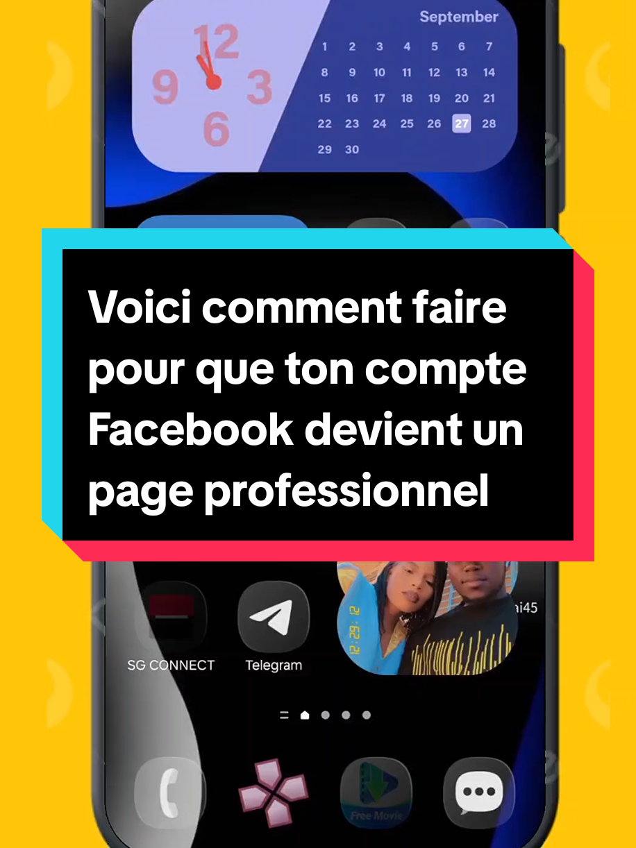 #astuces #malitiktok🇲🇱 #bamakomali🇲🇱 Voici comment faire pour que ton compte Facebook devient un page professionnelle 