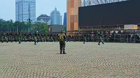 H-7 Gladi Defile Korps Marinir HUT TNI 80 th 2025 Monas #huttni80 #tniindonesia🇮🇩 