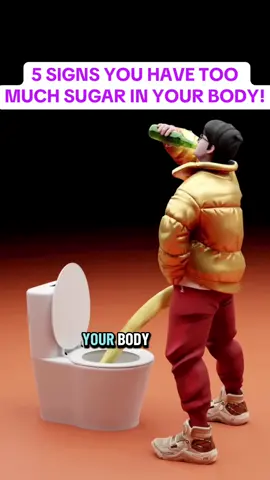 5 SIGNS YOU HAVE TOO  MUCH SUGAR IN YOUR BODY! #healtheducation #diabetes #diabetesawareness #diabetic #bloodsugar 