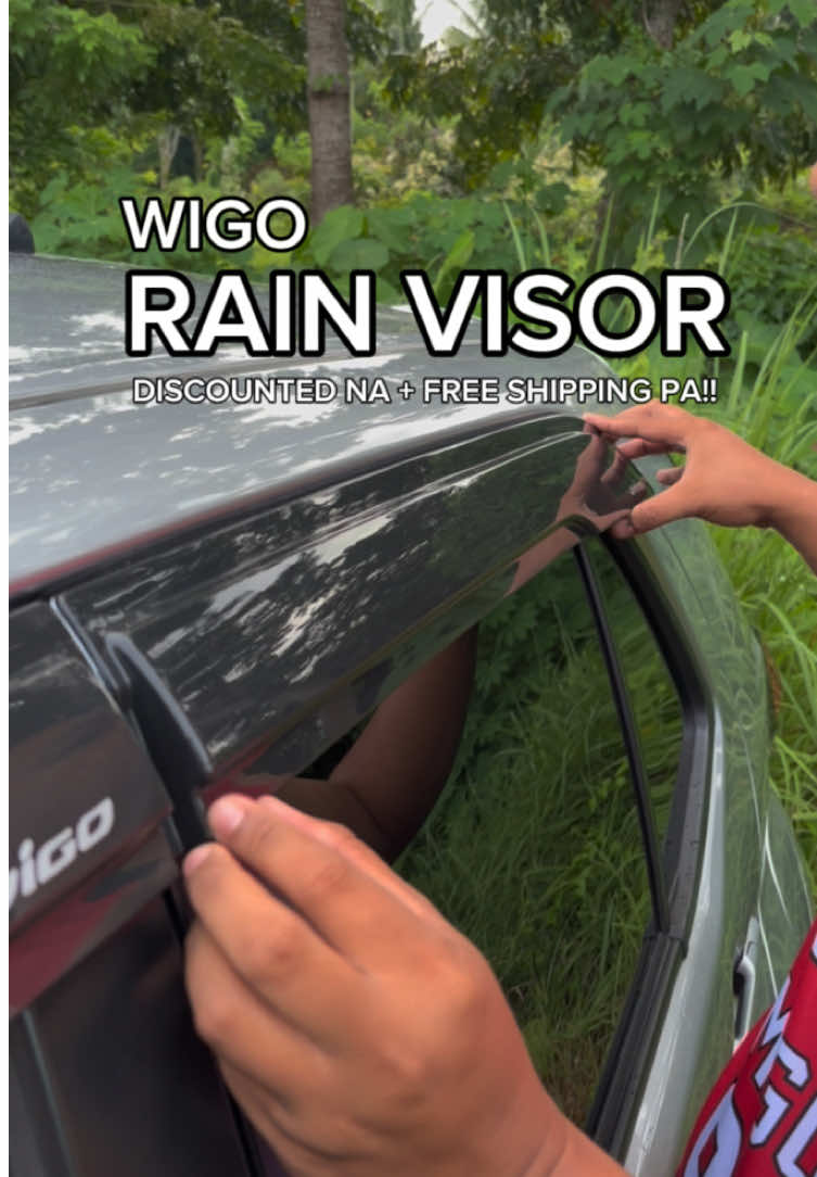 Rain Visor for Toyota Wigo ✨ #rainvisor #toyotawigo #car #caraccessories #fyp 
