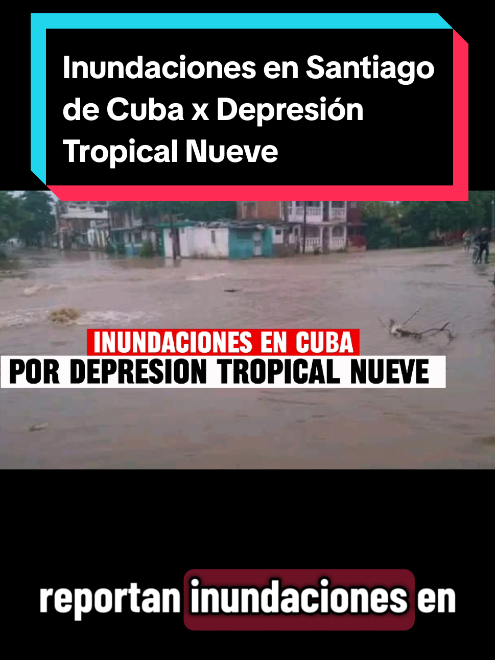 Las intensas lluvias asociadas a la Depresión Tropical Nueve dejan #inundaciones en Santiago de Cuba, agradecemos las imágenes a Lyoannis del Grupo Aficionados a la Meteorología de Cuba. #weather #weatherupdate #hurricaneseason   #creatorsearchinsights 