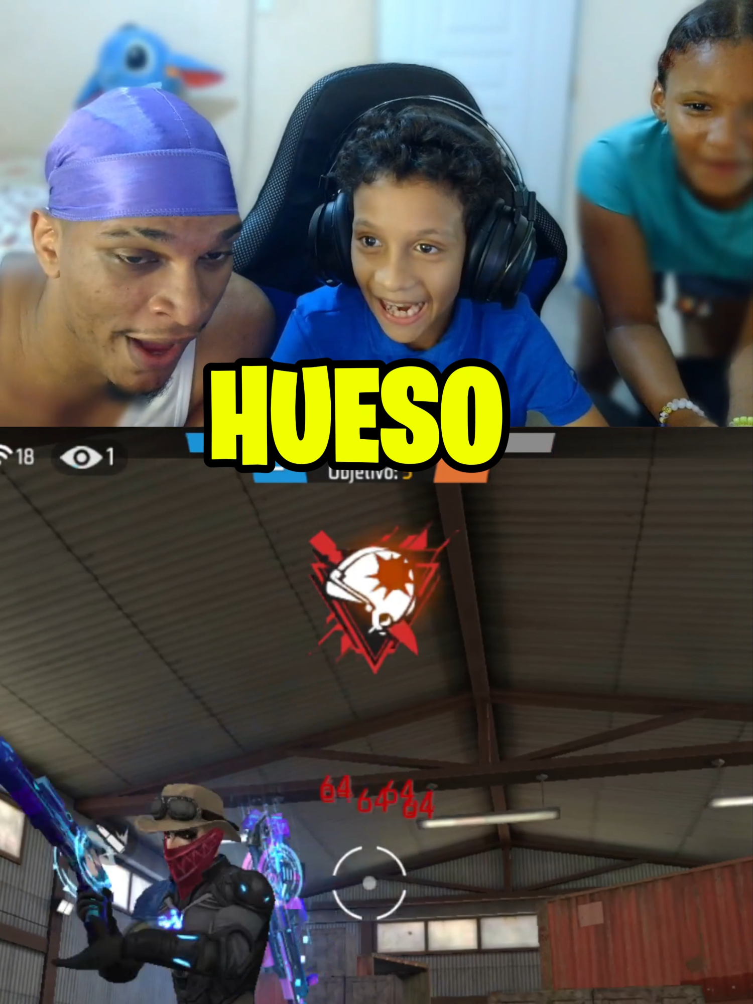 Nadie se mete con mi sobrina 😤! FreeFire #SobrinaInsana #NadieSeMete #ParedAgachada #TodoRojo