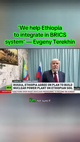 'We help Ethiopia to integrate in BRICS system' — Evgeny Terekhin #News #fyp RT spoke with Evgeny Terekhin, Russian Ambassador to Ethiopia.