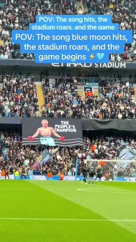 The song blue moon hits, the stadium roars, and the game begins ⚡️🩵🩵 Man City vs Burnley  27/9/2025 @Manchester City @voiceoftheetihad @Premier League @Gigio #mancity #mcfc #PremierLeague #donnarumma #haaland 