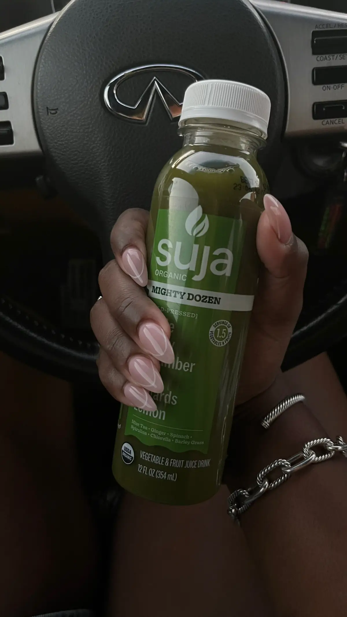 My signature nail combo? @OPI Bubble Bath with a crisp white design 🤍 I haven’t switched it up since 2019 and I’m still obsessed. Sometimes sticking to what feels like you is the real flex. What’s your go-to nail color?” #SignatureNails #BubbleBathNails #WhiteNails #NeutralNails #NailInspo   