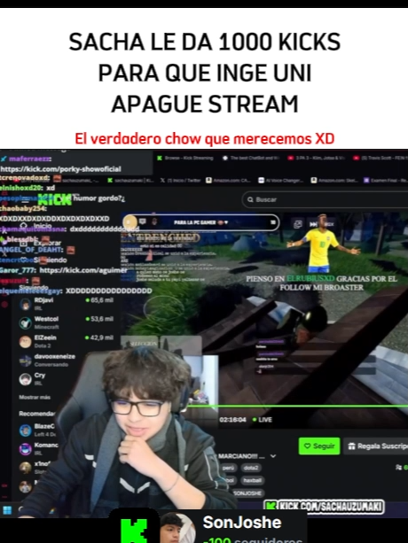 KGUE DE RISA ESTE JUNTE XDDDD 😂🔥 @sachauzumaki_  📲 SÍGUEME EN TODAS Y ÚNETE A LA SONARMY: 📸 IG: @Joshe_gi 🟢 KICK: SonJoshe 💬 DISCORD: https://discord.gg/KUSNxcJzNb #SonJoshe #ElMejorDelMundo #StreamerLatino #TeamSonArmy #KickStream #GamingPerú #ClipViral #Haxball #haxballargentina #Minecraft #minecraftmemes #minecrafthack #minecraftbuilding #cospobre #robloxfyp #robloxedit #robloxgames #AsistenciaÉpica #FutbolVirtual #FútbolConEstilo