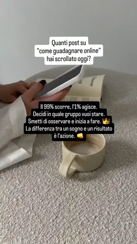 È ora di smettere di guardare gli altri e di iniziare a incassare tu stessa. L'opportunità di rivendere PDF non è l'ennesima promessa vuota; è un modello di business testato e snello che ti permette di agire oggi e vedere i risultati domani.  Chiedi info 📩  e agisci.  #lavoroonline #lavoradacasa #marketingdigitale #mindsetvincente #scrolling 