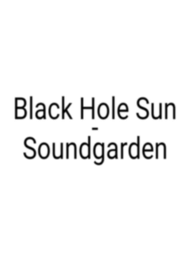 Black Hole Sun - Soundgarden . . . #blackholesun #soundgarden #rock #song #music 