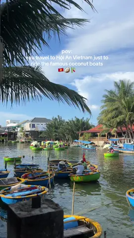 Add this to your bucket list! 🇻🇳🥥🎋❤️ #vietnam #vietnamtravel #hoianvietnam #coconutboatvietnam #traveltok 