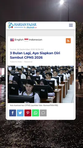 3 bulan lagiii!!! Siapkan dari sekarang #cpns #infocpns #cpns2026 #seleksicpns #casn 