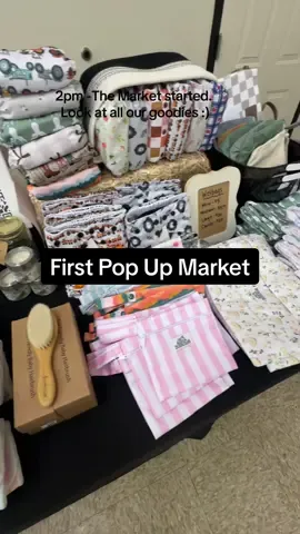 This was fun! I can’t wait to do another one! #popupmarket #clothdiapers #refillery #firstmarket #reusables 