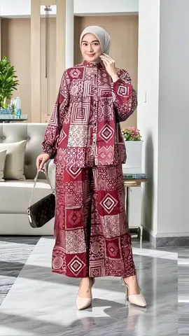 SETELAN CELANA DAN ATASAN WANITA JUMBO LD 130 BAHAN TEBAL ADEM PREMIUM