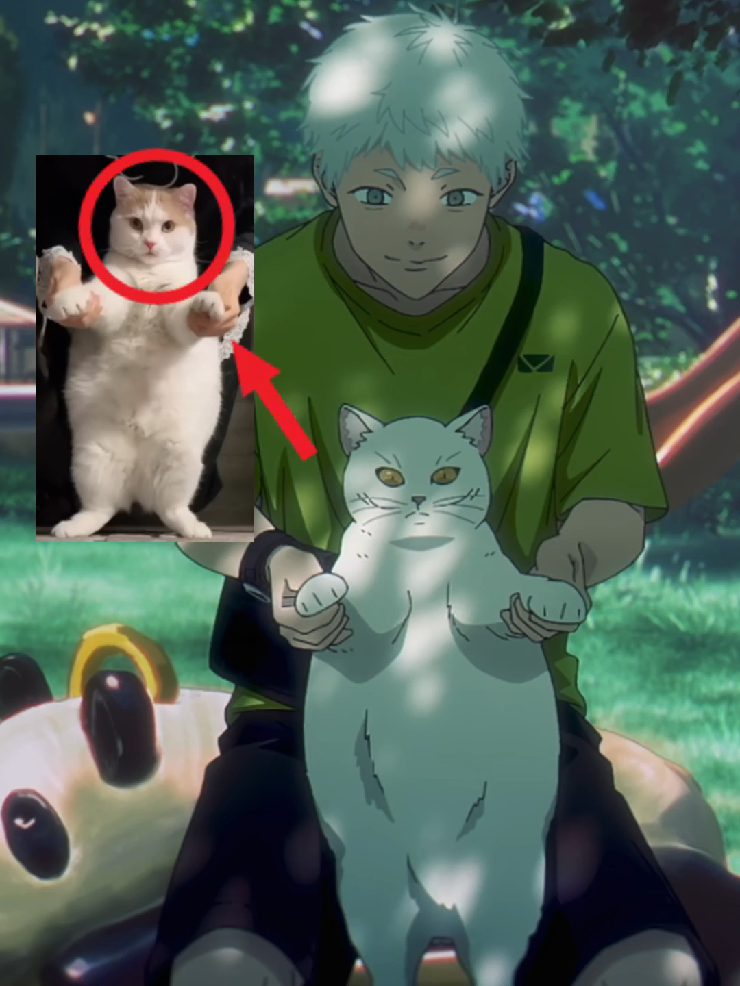 I KNEW IT LOOKED FAMILIAR #tshd #thesummerhikarudied #yoshiki #hikaru #cat #anime #fyp