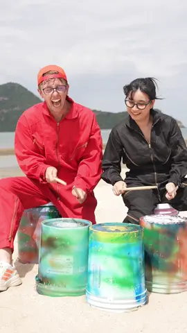 เบื้องหลังตีถัง : MyMateNate x Tarn Softwhip #ตีถัง #ตีกลอง #bucketdrumming #mymatenate #tarnsoftwhip