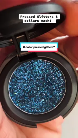 8 dollar pressed glitter eyeshadow! Hurry before they sell out! #glitter #glittermakeup #fyp #beauty #makeup 