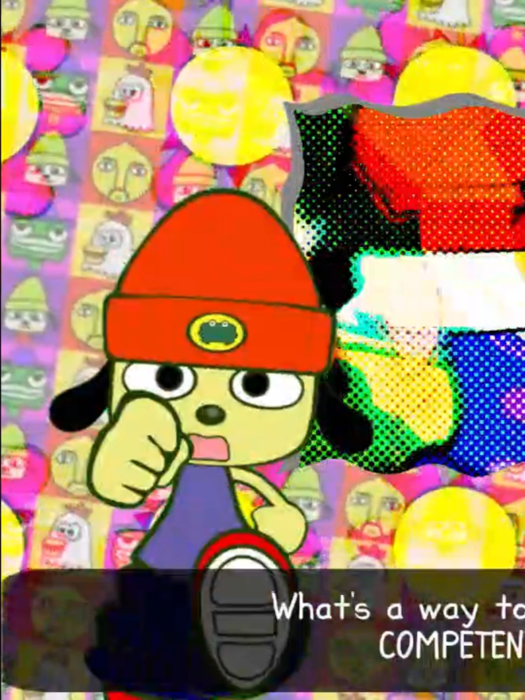 JUST BE COMPETENT PARAPPA #parappatherapper #animation #animationmeme #playstation #fyp #fanart #parappa