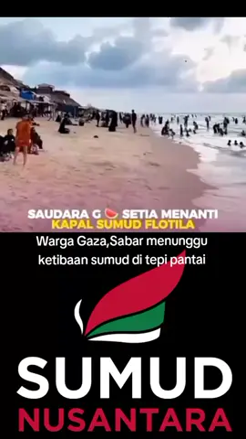 Warga gaza sabar menanti ketibaan Global sumud flotilla. #foryoupage #gaza #update #gsf #globalsumudflotilla 