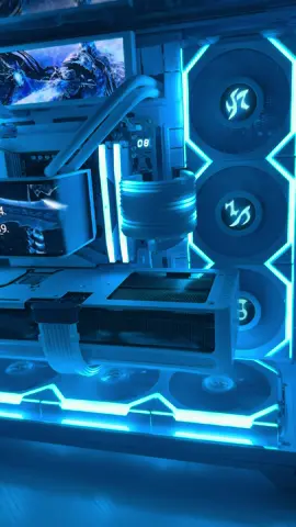 My Lich King theme PC is finally complete!!! #pcgaming #warcraft #worldofwarcraft #custompc #lianli 