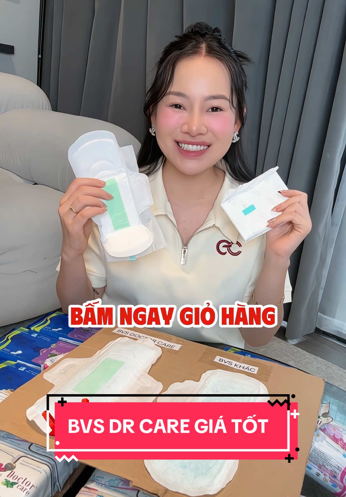 Bvs Dr Care chân ái của chị em chúng mình các bác ơi, an toàn lành tính thấm hút tốt ạ