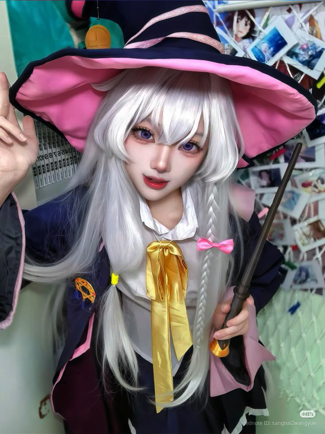 mumu cyucu versi elaina #cosplay #elaina #majonotabitabi 