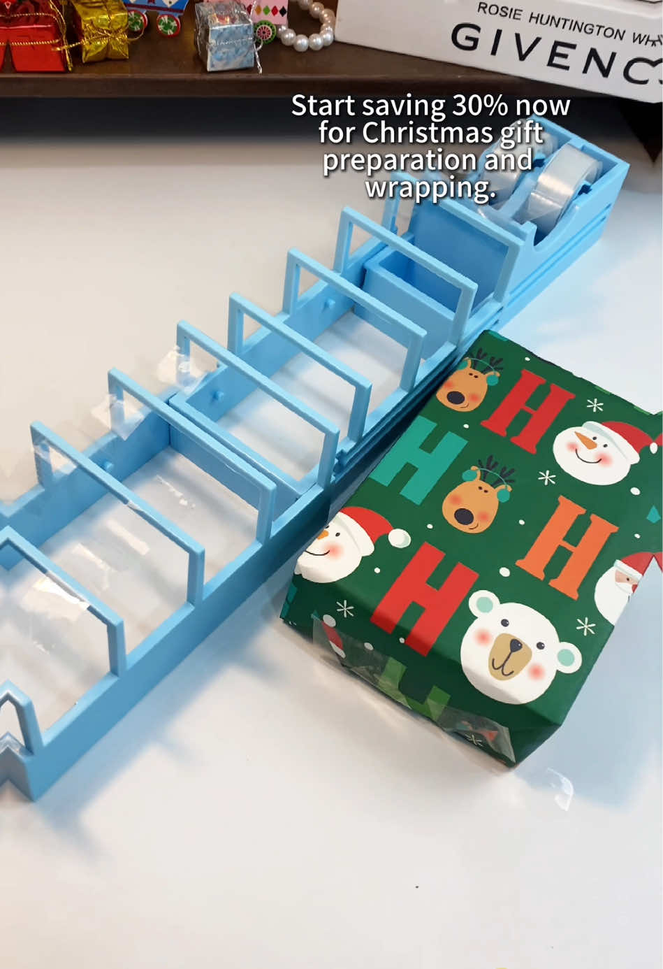 TAPE ZOOMIE - COMING SOON!😉the only patent pending tape dispenser that can help you prepare 18 adhesive tape strips in seconds to make gift wrapping faster and easier!😁🎁💝✨ #Tapezoomie #giftwrapping #tapedispenser #wrapgiftsfast #fasterwrapping