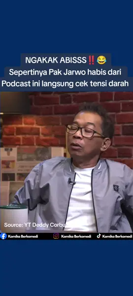 Kesabaran Pak Jarwo di uji sekali di Podcast ini 🤣 #indrafrimawan #fyp #podcast #jarwokuat #deddycorbuzierpodcast 