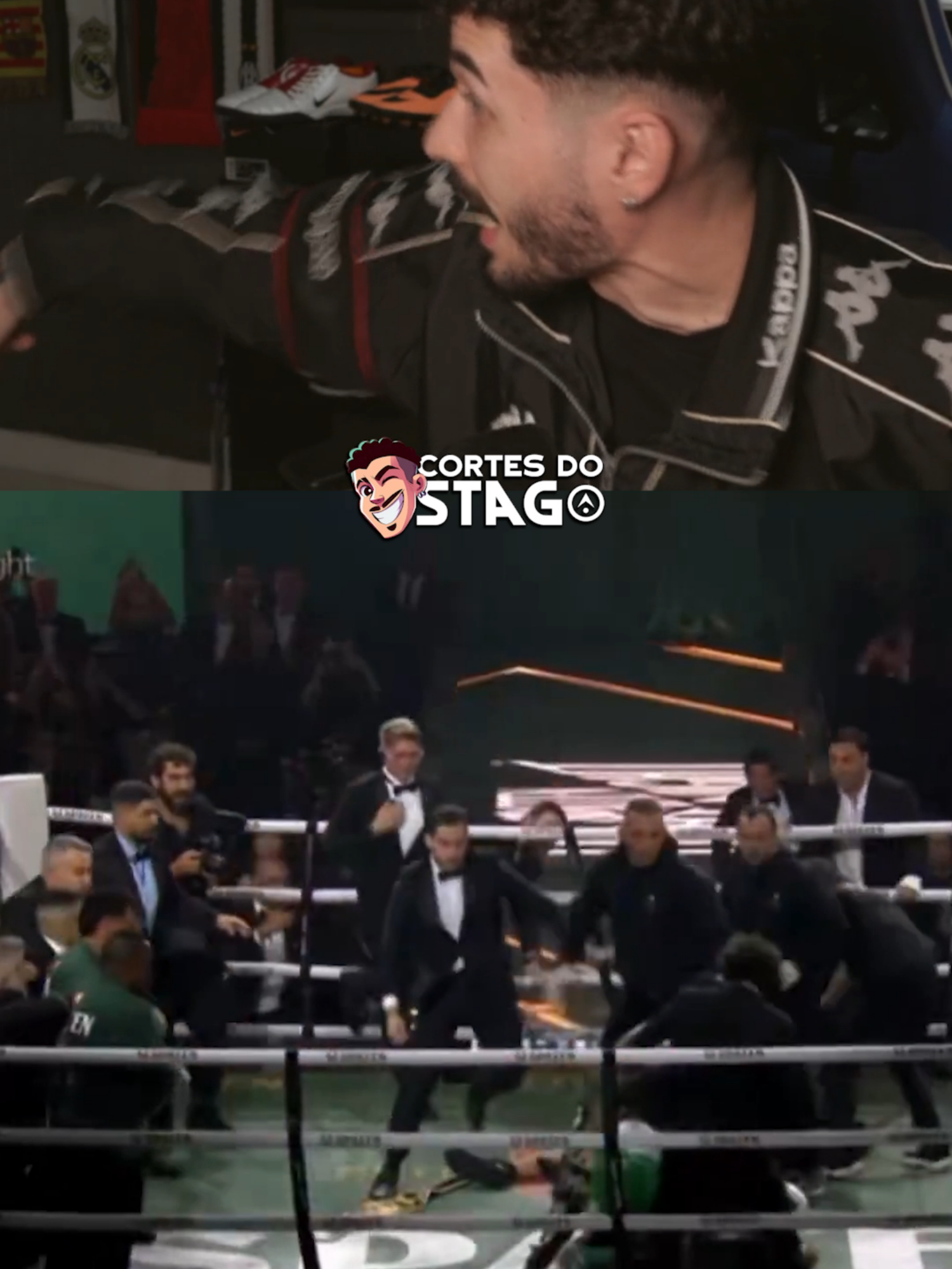 O PAU QUEBROU NA LUTA DO POPÓ X WANDERLEI SILVA NA GLOBO! ALGUÉM AJUDA O WANDERLEI. #popo #wanderlei #boxe #luta