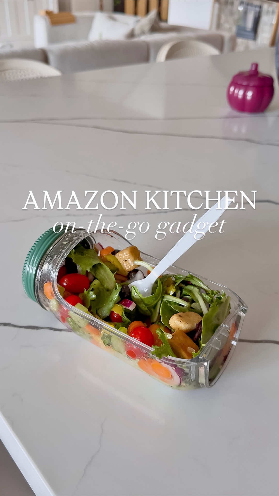 ✨Follow the link in our bio  ➡️ “AS SEEN IN VIDEOS 3” for the link for this on-the-go salad jar from Amazon! It has everything you need for a healthy, fresh salad when you're out and about or at home!! 🫙🥗 #amazonhome #amazonkitchen #kitchengadget #lunchonthego #thesistershoppers   @Amazon @Amazon Influencer Program 