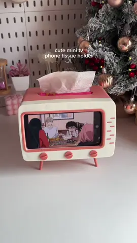 cute & functional tv shape tissue box phone holder 📺✨ #tissuebox #phoneholder #phoneandtissueholder #tissueboxholder #minitvphoneholder 