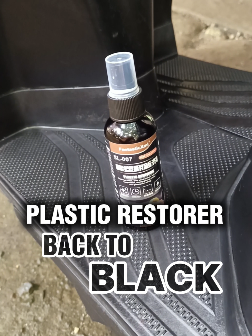 Wala pang 100 pesos babalik na sa bago ang fairings ng sasakyan nyo mga bossing. Talagang back to black tanggal ang mga namumuti at mga minimal scratches ng mga fairings nyo. Hindi kapitin ng alikabok, hindi malagkit at hydrophobic kaya kahit mabasa ay hindi matatanggal ang pagka black. #plasticrestorer #mattespraycoating #backtoblack #fairings #fyp 