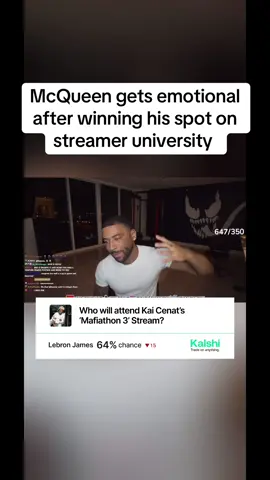 Mega McQueen making a comeback after facing adversity gets emotional win Kai picks him first for streamer uni🙏🏽#kai #mafithon3 #streameruniversity 