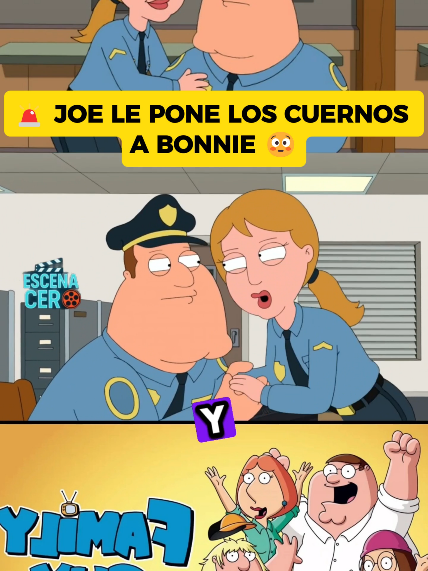 😱 JOE TRAICIONA A BONNIE CON UNA POLICÍA 🚔🔥: PADRE DE FAMILIA #paratiiiiiiiiiiiiiiiiiiiiiiiiiiiiiii #padredefamilia #glennquagmire #familyguyclips #petergriffinmemes #briangriffin #comedia #comediahumor #HUMOR #series #quagmire #serie #zorrillo #CAPITULO #petergriffin #bully #loisgriffin #clips  Joe se enamora de una colega policía 🚔🔥 y engaña a Bonnie 😱… hasta que ella lo descubre por un monitor de bebé 💔