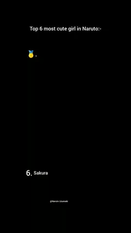 tp 6 most cute girl in Naruto/ #Hinata-#Sakura 1.hinata 2. 3. 4. 5. 6.sakura #Tiktok#fouryou#vairal 