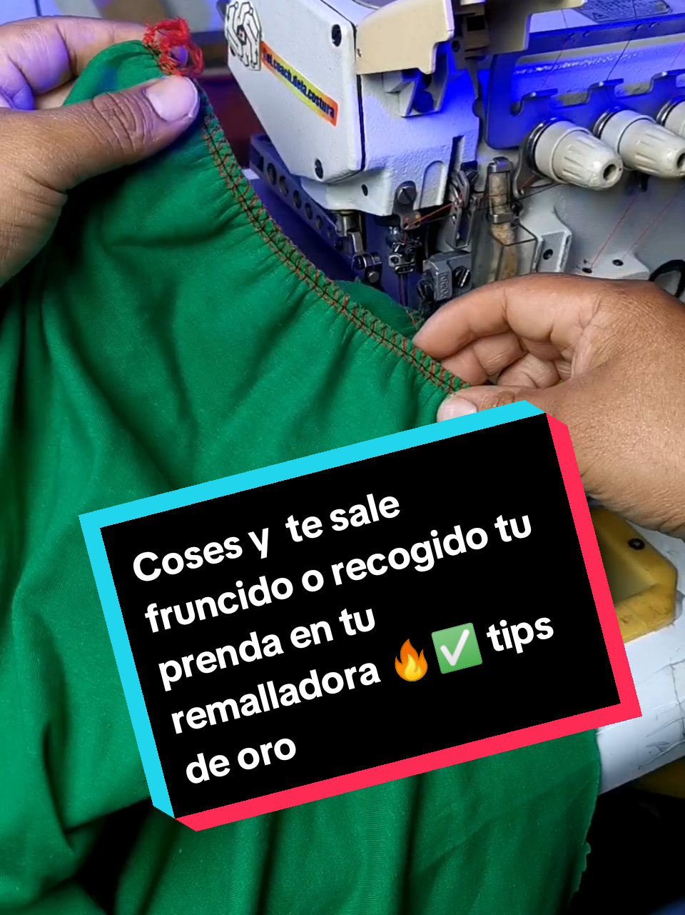 Respuesta a @marystyloos se te Encarruja la tela cuando coses 😔🔥✅acá la solución 😊🔥✅#sewinmachine #trucosdecostura #patronajeyconfeccion #maquinaremalladora #costura 