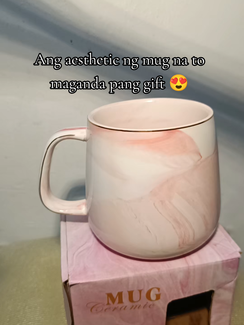 Aesthetic mug. If naghahanap ka ng pang gift for sure magugustuhan to ng pag bibigyan mo 😍🎀 #aestheticmug #coffeemug #fyp 